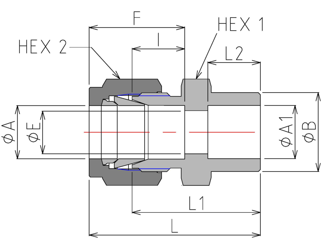Tube Socket Weld Union (DCW) Tube Socket Weld Union (DCW)