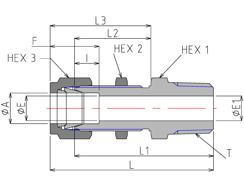 Bulkhead Male NPT Connector (DSC) Bulkhead Male NPT Connector (DSC)