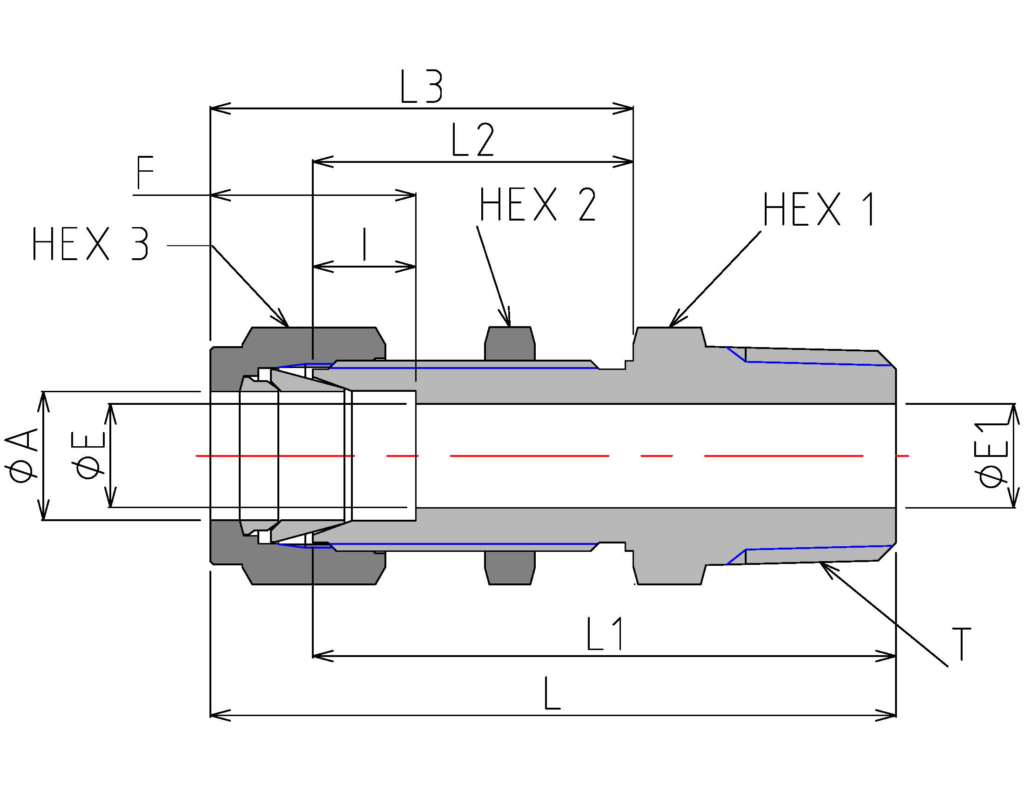 Bulkhead Male NPT Connector (DSC)