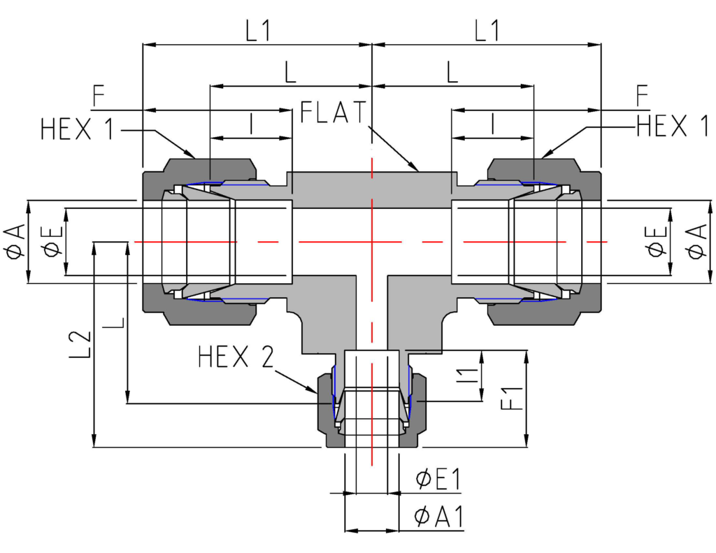 Reducing Union Tee (DTR) Reducing Union Tee (DTR)
